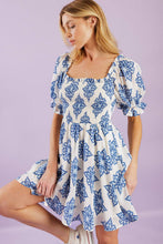 Load image into Gallery viewer, THROUGH THE GARDEN WOVEN MINI DRESS
