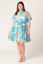 Load image into Gallery viewer, GARDEN SOCIAL WOVEN MINI DRESS
