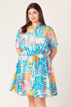Load image into Gallery viewer, GARDEN SOCIAL WOVEN MINI DRESS
