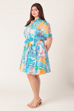 Load image into Gallery viewer, GARDEN SOCIAL WOVEN MINI DRESS
