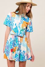 Load image into Gallery viewer, GARDEN SOCIAL WOVEN MINI DRESS
