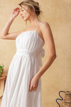 Load image into Gallery viewer, BACK AND FORTH EYELET MIDI DRESS

