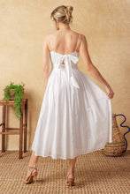 Load image into Gallery viewer, BACK AND FORTH EYELET MIDI DRESS
