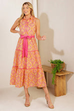 Load image into Gallery viewer, RAINFOREST RADIANCE WOVEN MIDI DRESS
