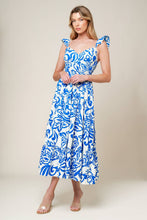 Load image into Gallery viewer, MEMORABLE ENTRANCE BLUE WOVEN MDI DRESS
