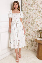 Load image into Gallery viewer, LUXE LAGOON EMBROIDERED MIDI DRESS
