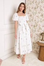 Load image into Gallery viewer, LUXE LAGOON EMBROIDERED MIDI DRESS
