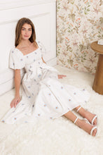 Load image into Gallery viewer, LUXE LAGOON EMBROIDERED MIDI DRESS
