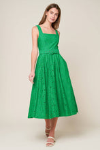 Load image into Gallery viewer, DAFFODILS &amp; DAYDREAMS WOVEN LACE MIDI DRESS
