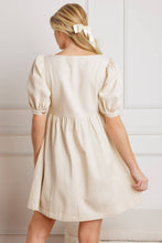Load image into Gallery viewer, FOR THE DAY WOVEN TWILL MINI DRESS

