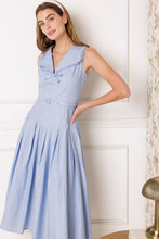 Load image into Gallery viewer, HOPPING ISLANDS WOVEN MIDI DRESS
