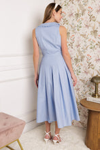 Load image into Gallery viewer, HOPPING ISLANDS WOVEN MIDI DRESS
