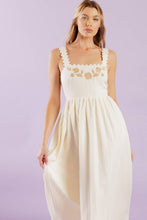 Load image into Gallery viewer, TOTAL CRUSH CREAM WOVEN MIDI DRESS
