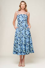 Load image into Gallery viewer, GWENNY BLUE DENIM MIDI DRESS
