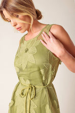 Load image into Gallery viewer, IN MY FREE TIME WOVEN LACE MIDI DRESS
