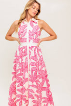 Load image into Gallery viewer, WHISPER IN BLOOM WOVEN MIDI DRESS
