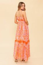 Load image into Gallery viewer, ROMANCE LANGUAGE CORAL WOVEN MAXI DRESS
