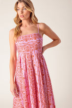 Load image into Gallery viewer, THE EVETTE PINK WOVEN MIDI DRESS
