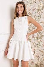Load image into Gallery viewer, PALM PICNIC WOVEN MINI DRESS

