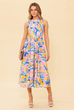 Load image into Gallery viewer, PATTON PARK BLUE WOVEN MIDI DRESS
