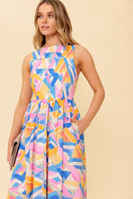 Load image into Gallery viewer, PATTON PARK BLUE WOVEN MIDI DRESS

