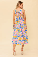 Load image into Gallery viewer, PATTON PARK BLUE WOVEN MIDI DRESS
