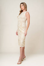 Load image into Gallery viewer, PRETTIEST ENERGY CREAM LACE MIDI DRESS
