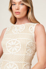 Load image into Gallery viewer, PRETTIEST ENERGY CREAM LACE MIDI DRESS
