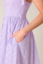 Load image into Gallery viewer, NIGHT TO REMEMBER LAVENDER WOVEN MINI DRESS
