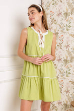Load image into Gallery viewer, DREAMS AHEAD WOVEN COLOR BLOCKED MINI DRESS
