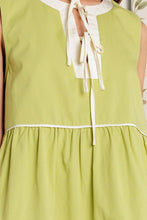 Load image into Gallery viewer, DREAMS AHEAD WOVEN COLOR BLOCKED MINI DRESS
