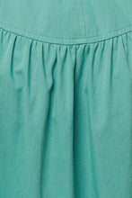 Load image into Gallery viewer, WISHING WELL TEAL GREEN WOVEN MIDI DRESS

