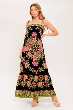 Load image into Gallery viewer, SUMMER GLOW BLACK WOVEN MAXI DRESS
