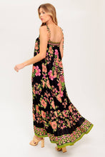 Load image into Gallery viewer, SUMMER GLOW BLACK WOVEN MAXI DRESS

