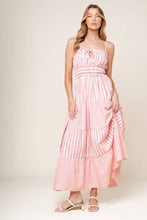 Load image into Gallery viewer, GIA PEONY PINK WOVEN MAXI DRESS

