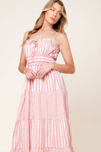Load image into Gallery viewer, GIA PEONY PINK WOVEN MAXI DRESS
