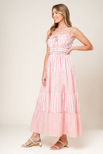 Load image into Gallery viewer, GIA PEONY PINK WOVEN MAXI DRESS
