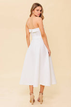 Load image into Gallery viewer, THE PICTURE OF PERFECTION WHITE WOVEN MIDI DRESS
