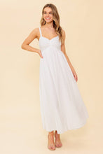 Load image into Gallery viewer, LOVE OF MINE IVORY EYELET MIDI DRESS
