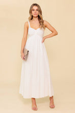 Load image into Gallery viewer, LOVE OF MINE IVORY EYELET MIDI DRESS

