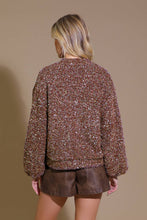 Load image into Gallery viewer, STARLIT PATHWAYS SEQUIN EMBELLISHED CARDIGAN
