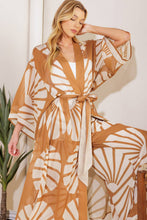Load image into Gallery viewer, AWAITING LOVE WOVEN KIMONO COVER UP AND PANT SET
