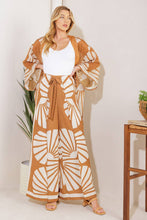 Load image into Gallery viewer, AWAITING LOVE WOVEN KIMONO COVER UP AND PANT SET
