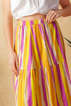 Load image into Gallery viewer, LIGHT UP MY LIFE POPLIN MAXI SKIRT
