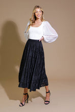 Load image into Gallery viewer, EASE MY MIND VELVET MIDI SKIRT
