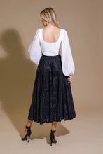 Load image into Gallery viewer, EASE MY MIND VELVET MIDI SKIRT
