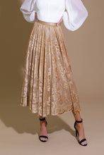 Load image into Gallery viewer, EASE MY MIND VELVET MIDI SKIRT
