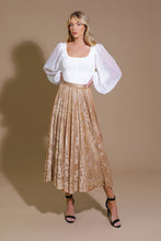 Load image into Gallery viewer, EASE MY MIND VELVET MIDI SKIRT
