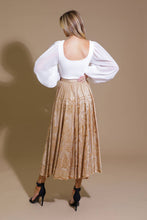 Load image into Gallery viewer, EASE MY MIND VELVET MIDI SKIRT
