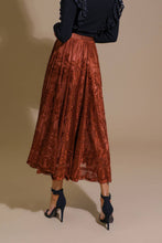 Load image into Gallery viewer, EASE MY MIND VELVET MIDI SKIRT
